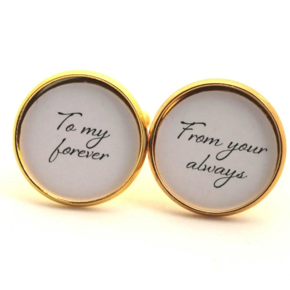 NEW Handmade To My Forever Cufflinks Valentines